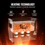VEVOR 6L Ultrasoon Reinigingsapparaat met Mandverwarmer en Timer 180W