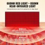 VEVOR Red Light Therapy Mat, 1280PCS 3-Chip LED Light Therapy Pad & Controller, 10/40Hz Pulse, 10-90 Min Timer, 660nm Red & 850nm Near Infrared Light Therapy for Pain Relief, Skin Health