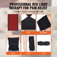 VEVOR roodlichttherapiemat voor lichaam 264 LED 3 golflengten pijnverlichting