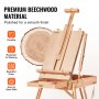 VEVOR French Easel Hold Canvas to 34" Beechwood Foldable Sketchbox Easel Drawer