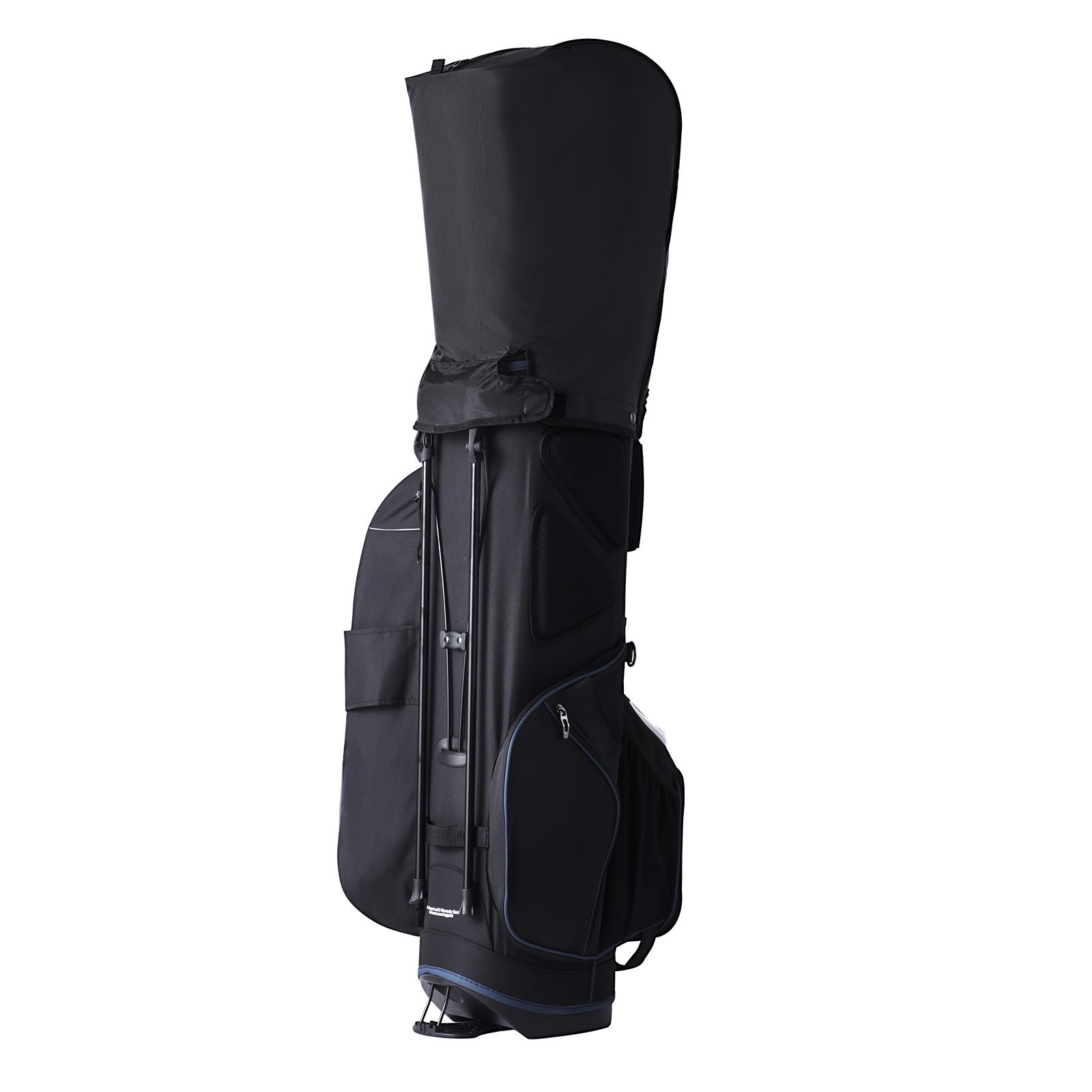 VEVOR Golf Cart Bag met 14-vaks bovenverdeler, 35 inch, 11 zakken, premium cartbag met standaard, duurzame golftassen met handvatten, stofkap en afneembare dubbele riem voor mannen en vrouwen, zwart en wit