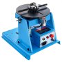 VEVOR Lasdraaitafel 20W Laspositioneerder 1-12 RPM Manipulator 10 kg (horizontaal) / 5 kg (verticaal) Draaitafel 0-90° Kantelhoek K01-63 Drieklauwplaat voor snijden, slijpen en monteren