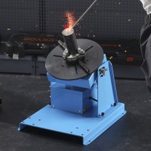 VEVOR welding turntable 20 W welding positioner 1-12 rpm manipulator 10 kg (horizontal)/5 kg (vertical) turntable 0-90° tilt angle K01-63 three-jaw chuck for cutting, grinding, assembling