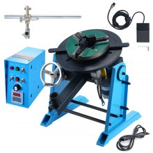 VEVOR Welding Rotary Table 80W Welding Positioner 1-12 RPM Manipulator 30kg(Horizontal)/15kg(Vertical) Rotary Table 0-90° Tilt Angle KD200 Three Jaw Chuck for Cutting, Grinding, Assembling