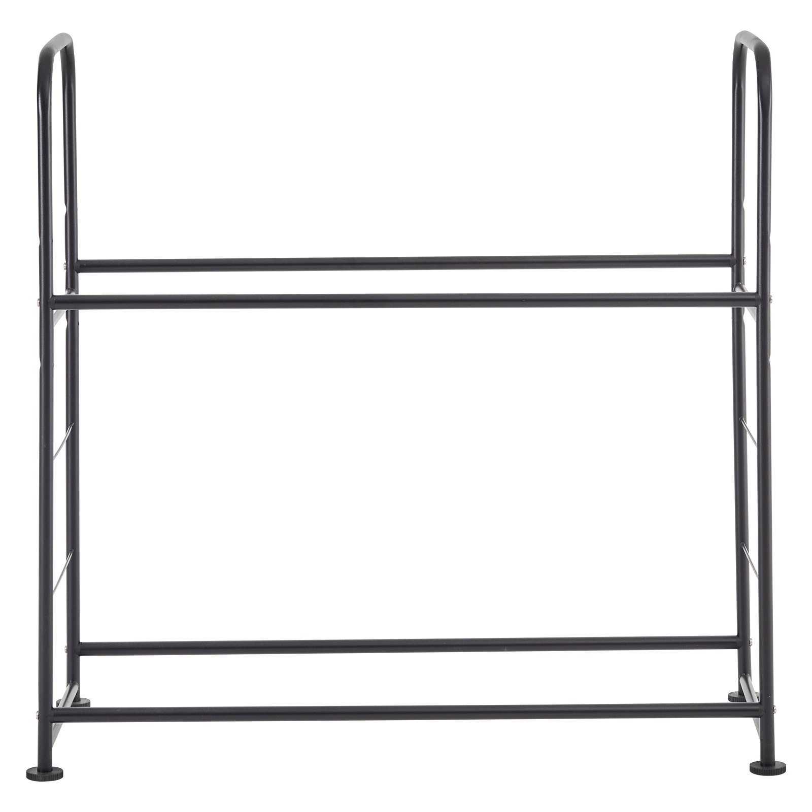 VEVOR Tire Storage Rack, 2-Shelf Tire Stand Holds up to 8 Standard Tires, Q195 Heavy-Duty Steel Tire Holder Carrier with Adjustable Height & Protective Cover for Garage Workshop, 397LBS Loading