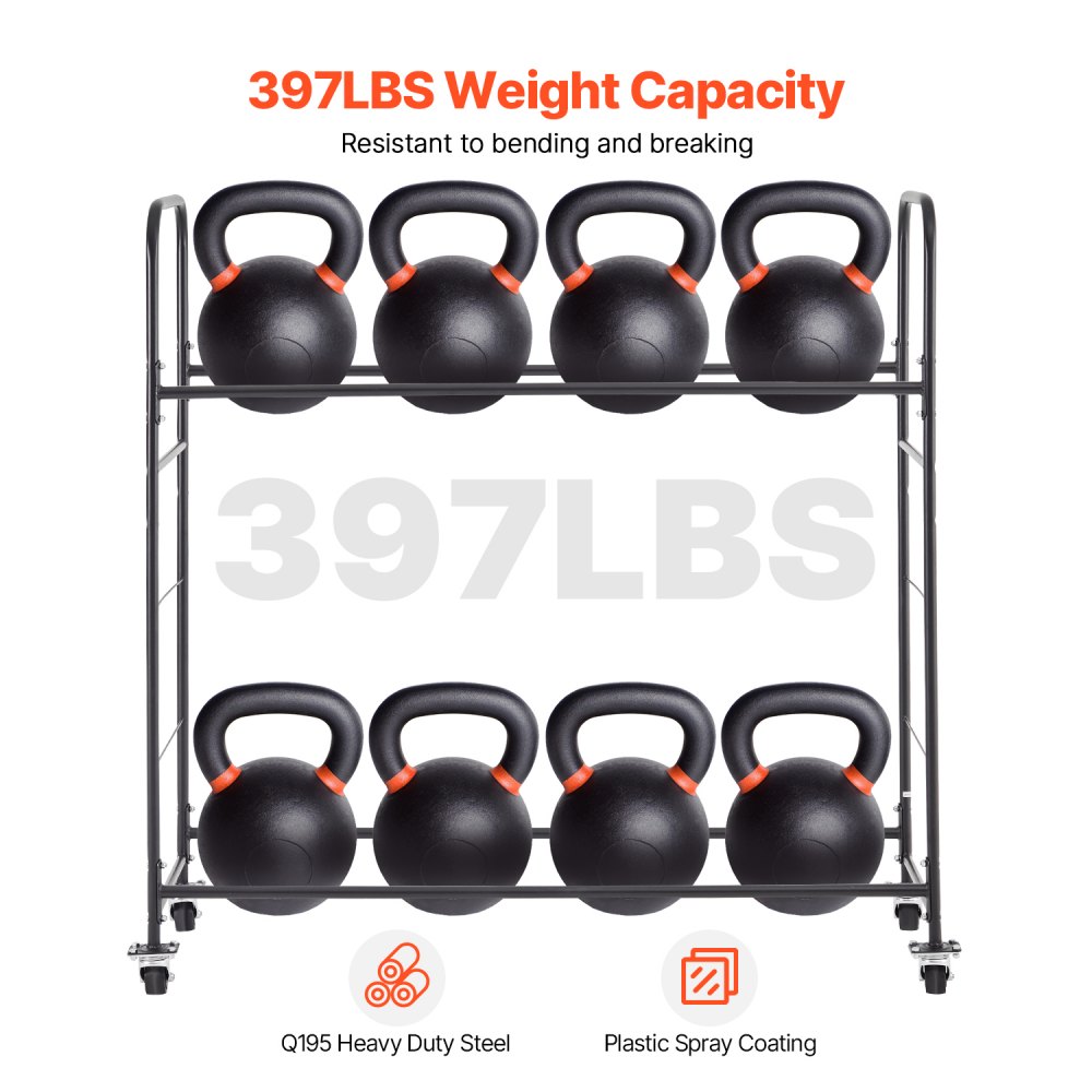 VEVOR Rolling Tire Storage Rack, 2-Shelf Tire Holder and Transport Trailer for Garage, Heavy-Duty Steel Tire Storage Cart with Wheel, Adjustable Height & Protective Cover, Hold up to 12 Standard Tires