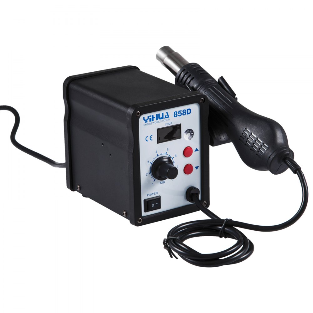 858D soldeerstation heteluchtstation SMD rework station soldeerbout desoldeerstation heteluchtpistool 700W