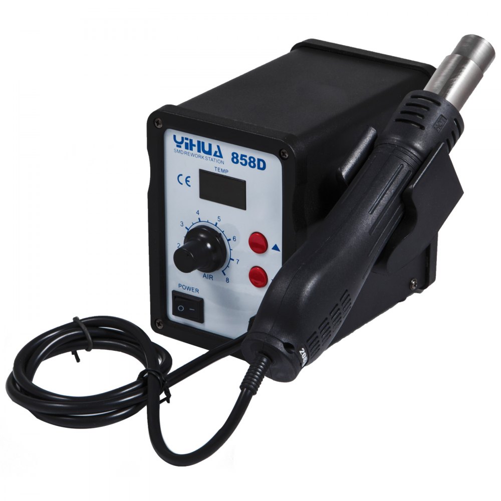 858D soldeerstation heteluchtstation SMD rework station soldeerbout desoldeerstation heteluchtpistool 700W