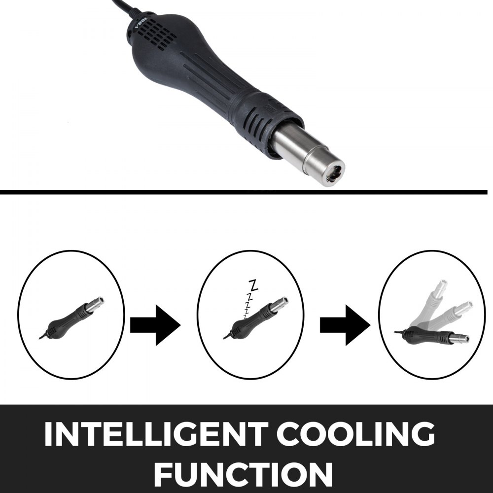 858D soldeerstation heteluchtstation SMD rework station soldeerbout desoldeerstation heteluchtpistool 700W