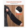 VEVOR Flame Resistant Welding Work Sleeves, Heavy Duty Cowhide Leather & FR Cotton Arm Protection Sleeves for Men Women - with Elastic Cuffs for Welding, Blacksmithing, Woodworking