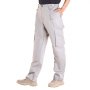 VEVOR Vlamvertragende Broek voor Heren, Maat L, Katoenen Cargobroek voor Heren, Vlamvertragend en Scheurbestendig, Met Meerdere Zakken, Elastische Taille, Werkbroek voor Lassers, Casual Uitjes, Grijs