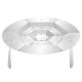 VEVOR Fire Pit Heat Deflector for Solo Stove Yukon, 685.8 mm Bonfire Heat Warden Round for Wood Burning Fire Pit, 304 Stainless Steel Heat Diffuser, Detachable Burner Cover Camping Accessories