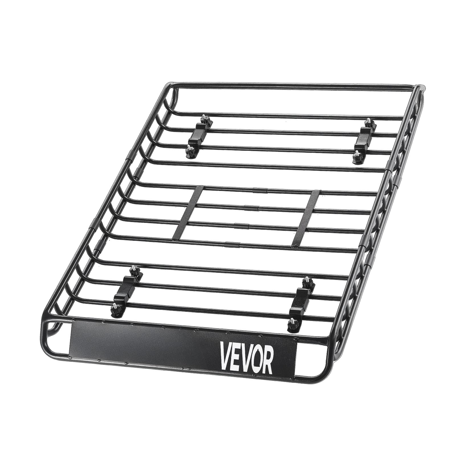 VEVOR Roof Rack Basket, 51 x 36 x 4.1 in, Universal Rooftop Cargo Carrier with 1120 x 870 x 260 mm Cargo Bag, Net, Ratchet Straps, 200 lbs Max Load Capacity Car Top Luggage Holder, for SUV Truck Car