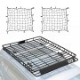 VEVOR Roof Rack Basket, 64 x 50 x 4.1 in, Universal Rooftop Cargo Carrier with Two 35.4 x 39.4 in Cargo Net,150 lbs Max Car Top Luggage Holder, 4.1 in Fence, Anti-Rust Alloy Steel, for SUV Truck Car