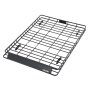 VEVOR dakdragermand 1630 x 1270 x 105 mm met twee bagagenetten van 90 x 100 cm, geschikt voor bagage, sport- en kampeeruitrusting, met 4 U-bouten en afgeschuind voorpaneel, gelegeerd staal, zwart