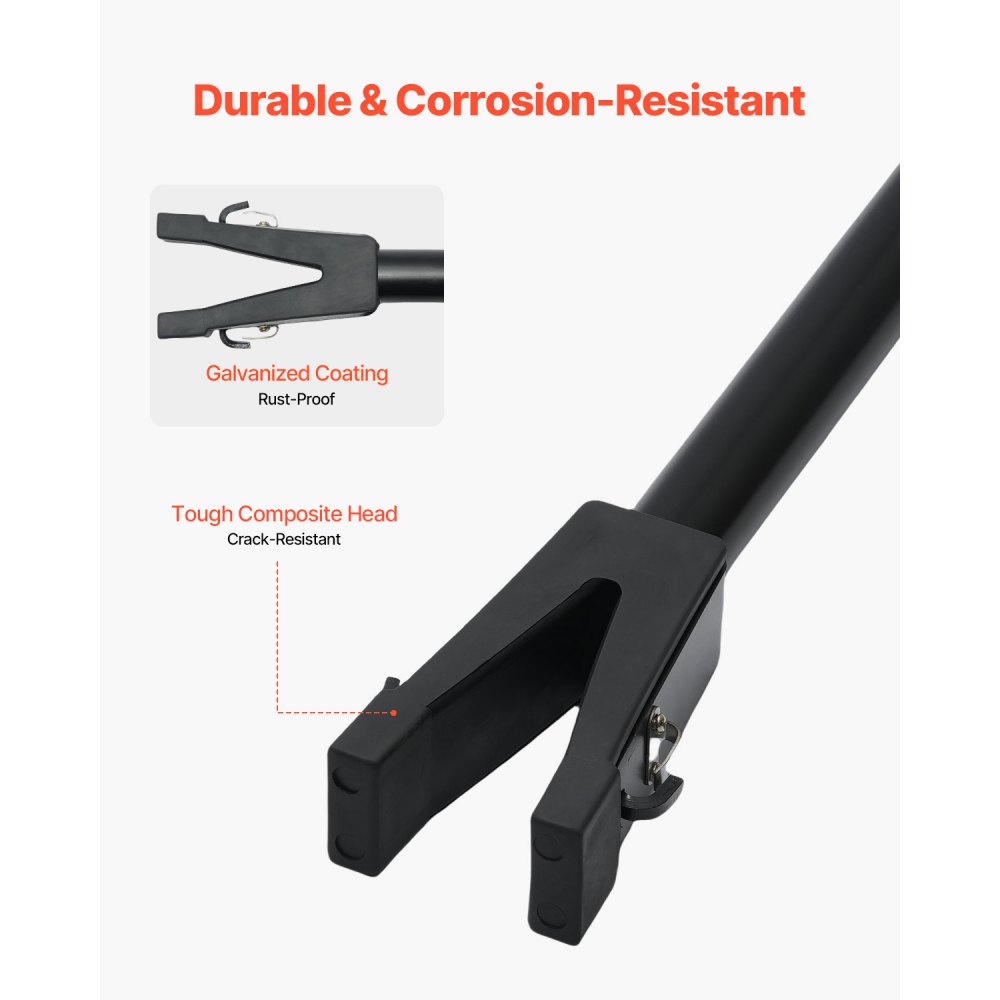 VEVOR Transom Saver, 19.8-30.7 in, Adjustable Boat Transom Saver with Heavy-Duty Head Corrosion-Resistant Easy-to-Install Transom Savers for Less Than 150 HP Outboard Motor , Fit for Roller & Trailer