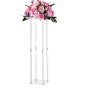 VEVOR Bruidsbloemenstandaard 200x200x800 mm, 10 stuks. Bloemenstandaards met kubusvormig acrylplankje en cilindrische poten, plantenstandaards voor bruiloften, feesten, verjaardagen, thuis, tafeldecoratie.
