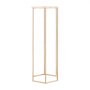 VEVOR Wedding Flower Stand, 10PCS 31.5-inch Column Flower Stand, Floral Stands with Acrylic Laminate, Hexagonal Cubic Floral Display Rack for Wedding, Party, Birthday, Home, French Gold Stands