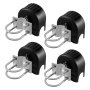 VEVOR Sliding Gate Kit, Rolling Gate Hardware Kit w/ U-Shaped Wheel Groove for Cantilever Sliding Gates and Rolling Door, Sliding Gate Rollers 4 Track Wheels w/ Cover, Heavy Duty Sliding Roller,Black