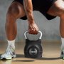 VEVOR Verstelbare Kettlebell met 7 gewichtsniveaus (1,5/3/4,5/6/7,5/9/10 kg), Swing Dumbbell Gemaakt van ABS + Gegoten Aluminium, voor Grip Strength Training, Full Body Workout, Cross Training