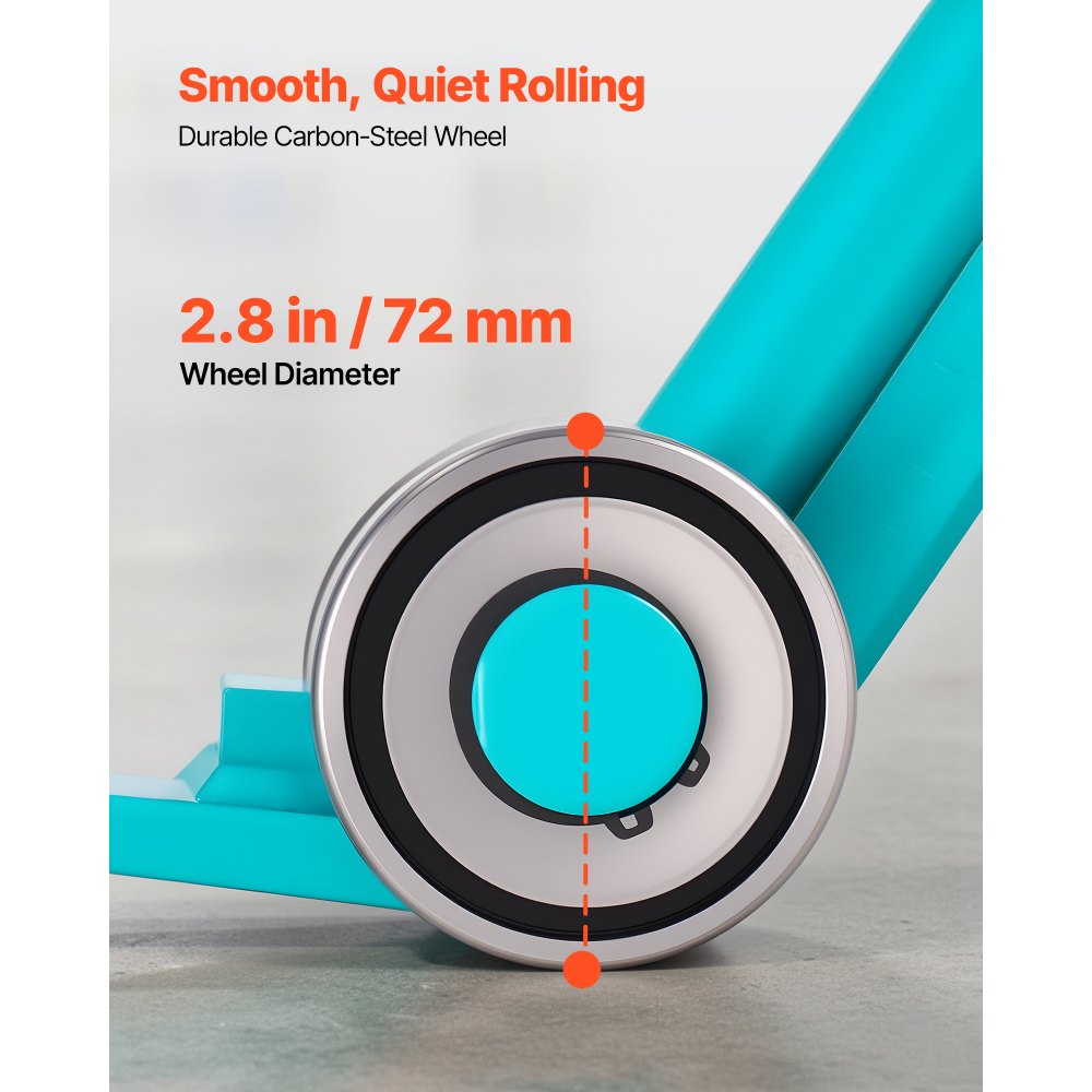 VEVOR Hefkrik met een draagvermogen van 4000 kg, meubelheffer met een totale lengte van 1524 mm, inclusief handschoenen, transporthulpmiddel met stalen velgen voor zware meubels, objecten en betonblokken, ideaal voor verhuizingen en zwaar transport.