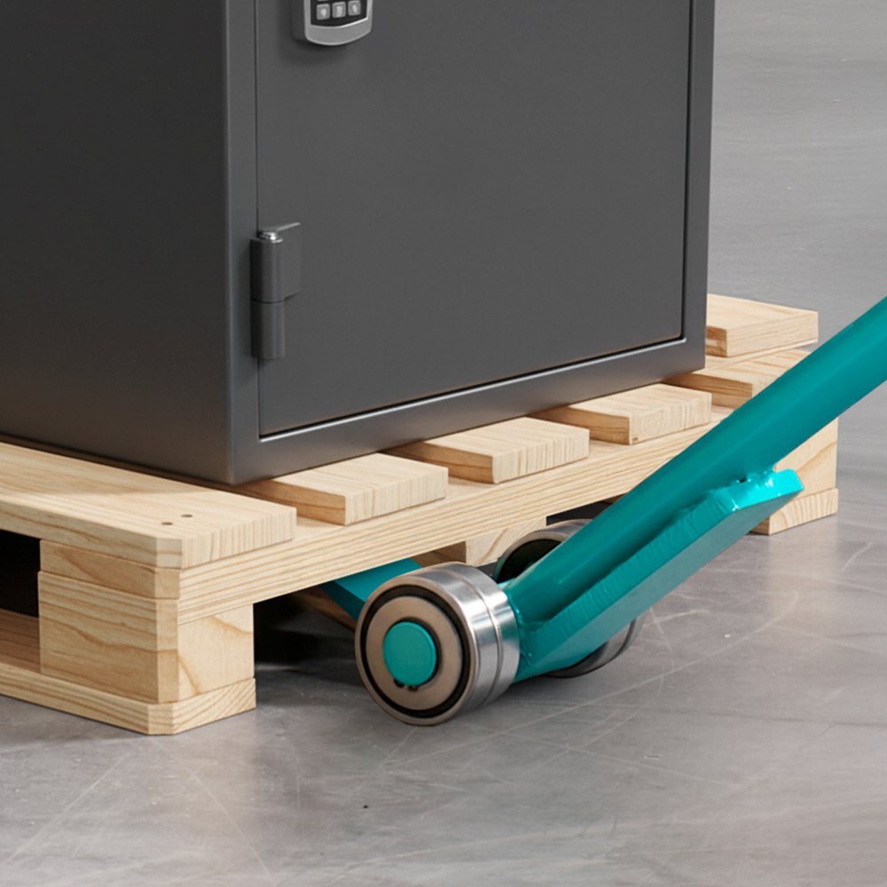 VEVOR Hefkrik met een draagvermogen van 4000 kg, meubelheffer met een totale lengte van 1524 mm, inclusief handschoenen, transporthulpmiddel met stalen velgen voor zware meubels, objecten en betonblokken, ideaal voor verhuizingen en zwaar transport.