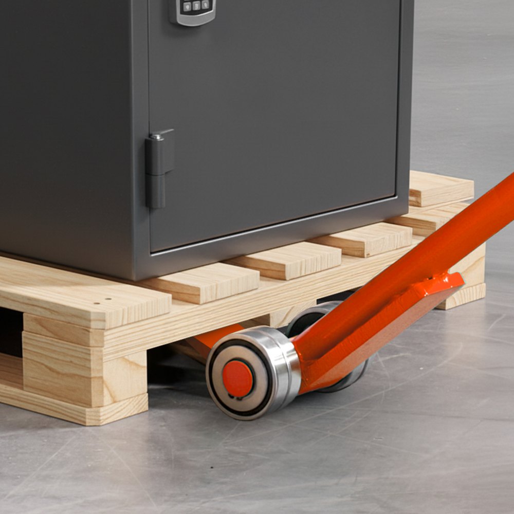 VEVOR Hefkrik met een draagvermogen van 4990 kg, meubelheffer met een lengte van 1803,4 mm, inclusief handschoenen, transporthulpmiddel met stalen velgen voor zware meubels, objecten en betonblokken, ideaal voor verhuizingen en zwaar transport.