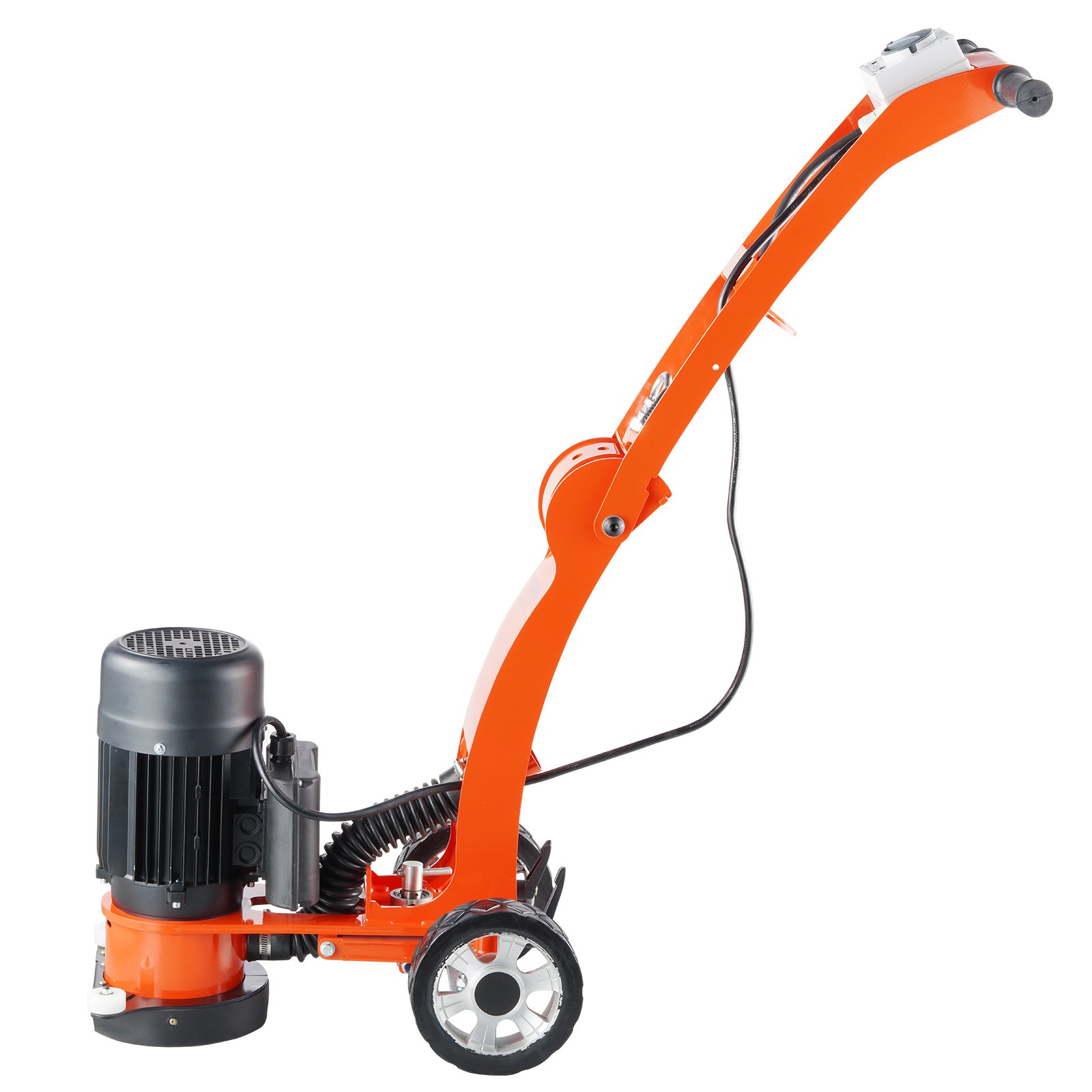 VEVOR Electric Concrete Floor Grinder 7" Walk-Behind Grinder 2.0HP Concrete Floor Polisher, 1500W Grinding Machine, 1400RPM Upgrade Brushless Motor Surfacing Grinder for Granite/Marble/Stones