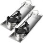 VEVOR Concrete Knee Boards Stainless Steel, 28'' x 8'' Concrete Sliders, Knee Boards For Concrete, Concrete Knee Pads Moving Sliders, with Knee Pads & Board Straps for Cement and Concrete Finishing
