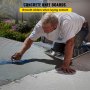 VEVOR Concrete Slider Knee Sliding Boards 30'' x 8'' Stainless w/ Pads & Straps