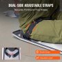 dual-side adjustable straps of VEVOR concrete knee boards secure around knees.