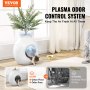 VEVOR Plant Cat Litter Box, Smart Odor Control System, Hidden Cat Litter Box with 9.48 in Large Entrance, Lighting Decoration & Sturdy ABS Material, Fit for Living Room/Corner/Outdoor Pool/Patio