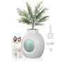 VEVOR Plant Cat Litter Box, Smart Odor Control System, Hidden Cat Litter Box with 9.48 in Large Entrance, Lighting Decoration & Sturdy ABS Material, Fit for Living Room/Corner/Outdoor Pool/Patio