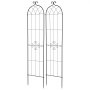 VEVOR Garden Trellis, 220 x 52.5 cm Rose Trellis, 2 Packs Garden Flower Rose Trellises with Powder-Coated Finish & Convenient Locking Design, Plant Support Trellises for Flowers, Vegetables, Roses