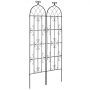 VEVOR Garden Trellis for Climbing Plants, 71 x 20 in, 2 Packs Rustproof Metal Garden Flower Trellis, Outdoor Climbing Rose Trellis Cucumbers Support, Decorative Clematis Trellis for Courtyards Lawns