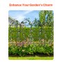 VEVOR Garden Trellis for Climbing Plants, 71 x 20 in, 4 Packs Rustproof Metal Garden Flower Trellis, Outdoor Climbing Rose Trellis Cucumbers Support, Decorative Clematis Trellis for Courtyards Lawns