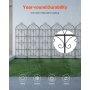VEVOR Klimplantensteun, 51x180 cm, set van 6 roestvrije metalen trellis voor tuinbloemen, klimhulp, trellis voor rozen, komkommersteun, decoratieve clematis trellis voor binnenplaatsen en gazons