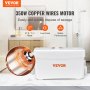 VEVOR rioolpomp 350W hefsysteem 6000L/u versnipperaar pomp 7m opvoerhoogte 3600rpm 99% remmingsgraad ingebouwde terugslagklep onderhoudsvrije afvoer afvalwater bad douche keuken