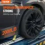 VEVOR E-Track railset, 24-delige 1524 mm E-trackset inclusief 8 stalen rails en 8 O-ringankers en 8 spanbanden met D-ring, bevestigingsaccessoires voor vrachtmotoren en fietsen, 907 kg laadvermogen