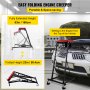 VEVOR Opvouwbare Autocreeper 181,4kg Opvouwbare Klimplant 133,4x101,6x160cm Opvouwbare Motorkruipwagen Gemaakt van Ijzer met Drie Instelbare Hoogtes en Vier Zwenkwielen voor Jeep en Andere Voertuigen