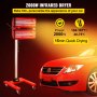 2x1000w Baking Infrared Paint Curing Lamp 602 Infra Bodywork 110v 2kw Auto