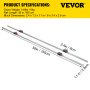 VEVOR Lineaire Rails 15-1500mm 2x Lineaire Geleidingsrail 4x Vierkant Type Lagerblok Matige Kosten