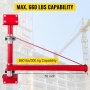 VEVOR Steiger Elektrische Takel Lifting Zwenkarm 600 / 300kg draaiende takelgiek - 600Kg Hijslier Draaibare zwenkarm Nieuw 180