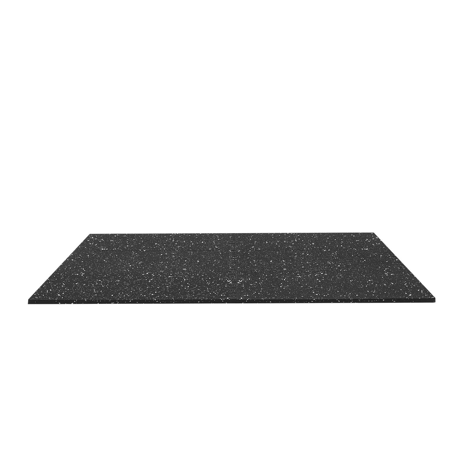VEVOR 12 x Puzzelmat Vloerbeschermingsmat 610 x 610 x 14 mm, Hoogwaardige EVA-schuimmat, In elkaar grijpende fitnessmat, gymnastiekmat, sportmat, trainingsmat (zwart) met witte stippen