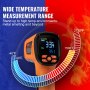 VEVOR Infraroodthermometer IR 50:1 Pyrometer -40°C tot 1500°C Lasertemperatuurmeter 180x120x60mm Temperatuurmeter Niet-menselijke lichaamsthermometer voor koken/barbecue/vriezer/industrie