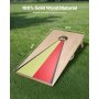 VEVOR Cornhole Set, 4x2 ft Corn Hole Game Boards, Solid Wood Portable Toss Board, Indoor and Outdoor Cornhole Play for Adults, Include 8 Bean Bags and Handle, for Yard, Backyard, Beach, Camping