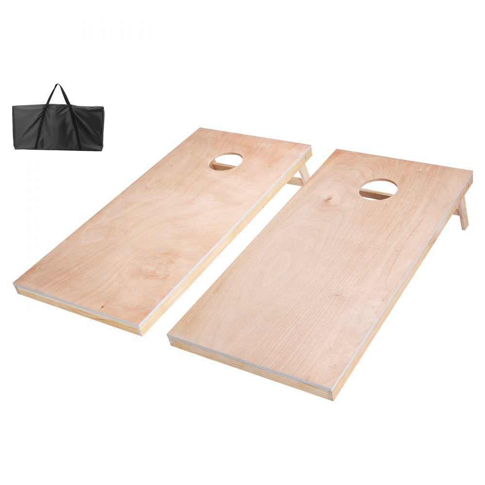 VEVOR Cornhole-spelset (1255 x 600 x 302 mm) Cornhole-spelborden, draagbaar werpbord van massief hout, cornhole-spel voor volwassenen, inclusief draagtas, voor tuin, achtertuin, strand, kamperen