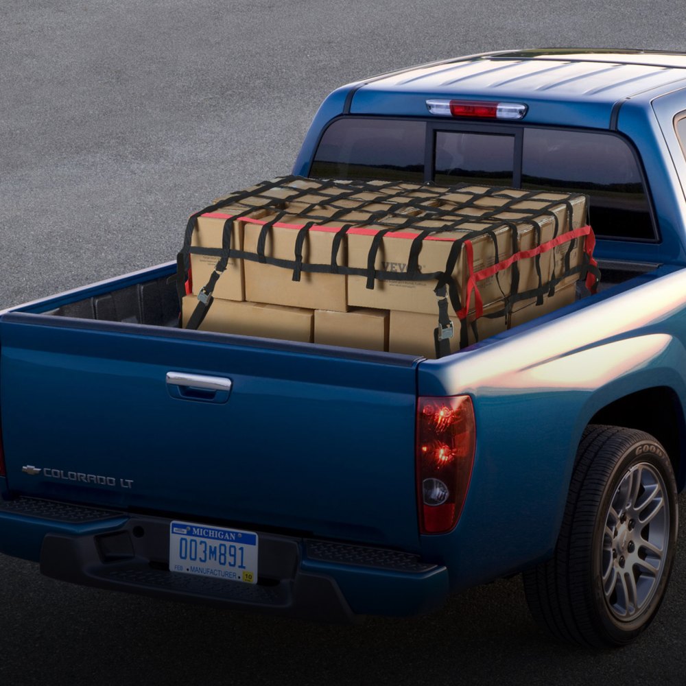 VEVOR Cargo Net, 96 in x 72 in, Heavy Duty Truck Cargo Net for Truck Bed, 4 Adjustable Straps with Buckles and S-Hooks, Wear-resistant & Weather-proof, Suitable for Pickup, Truck, Jeep, SUV, Boat