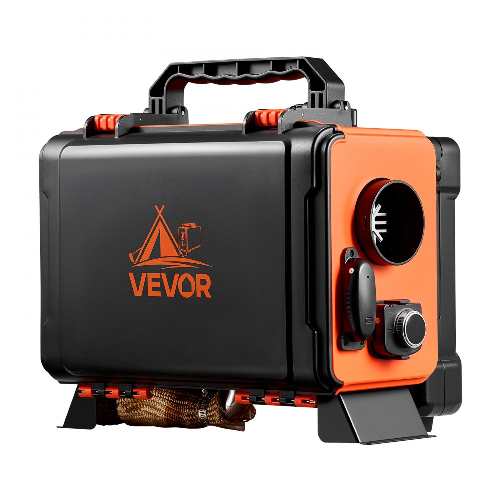 VEVOR Diesel Luchtverwarmer 5-8KW DC 12 V/24 V Draagbare Standkachel (Alles-in-één) met afstandsbediening en LCD-scherm, Laag geluidsniveau, 4,5 L Brandstoftank voor Vrachtwagens en Campers