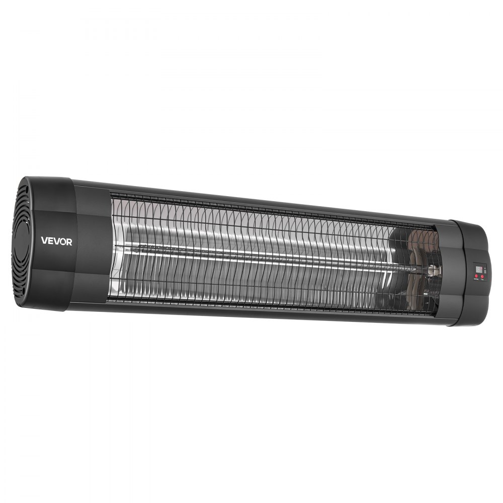 VEVOR Infraroodkachel 2500W Elektrische Infraroodkachel Wandmodel, Infraroodkachel voor Tuin, Terras, Balkon, Bedieningspaneel & Afstandsbediening, 3 Warmtestanden, 24-uurs Timer, Hittebestendig PP-materiaal